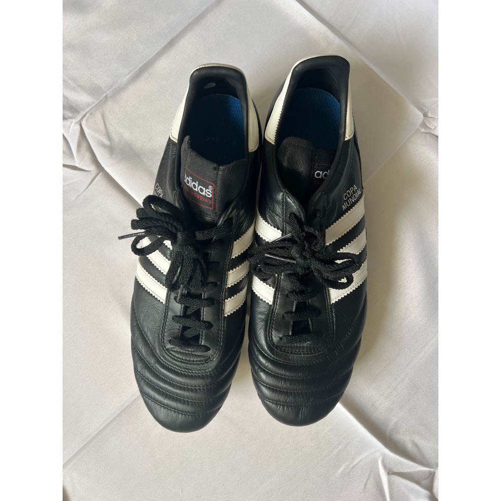 Adidas Copa Mundial Soccer Cleats Black White Leather Germany 015110 Men US 11